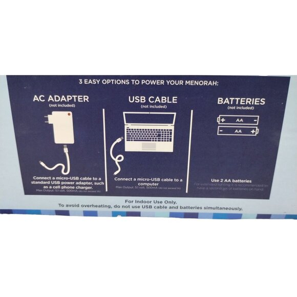 Rite Lite Menorah Go Travel Compact LED Lights with 3 Display Modes New - Picture 6 of 7